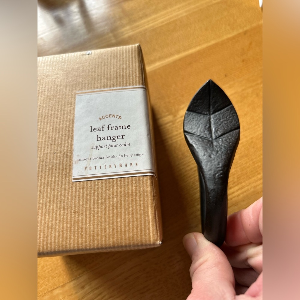 Pottery Barn Antique Bronze Leaf Hook